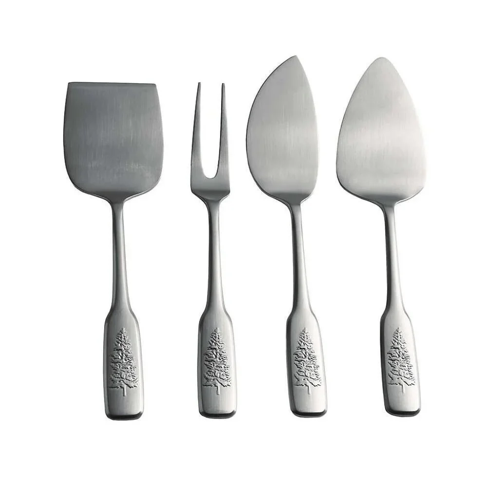 NWT BEE & WILLOW VAIL‎ COLLECTION 4 PIECE STAINLESS STEEL CHEESE KNIFE SET